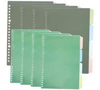 ROMISBABA 8 set Divisori Colorati per Raccoglitori Staccabili per Organizzazione Personalizzata per Documenti Presentazioni e Ricerche Design e