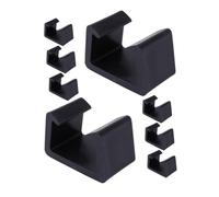 ROMISBABA 8pezzi Clip di Fissaggio in Plastica Nera per Mobili in Rattan Elementi di Fissaggio Versatili per Divani Componibili per Mobili Intrecciati per Casa per Esterni per Patio per Cort