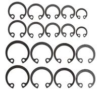 ROMISBABA Anelli Elastici in Acciaio Molla Kit Assortito Anelli di Sicurezza per Alberi con Fissaggio Antivibrazione Clip di Ritenzione Rotanti per Uso Industriale e Meccanico