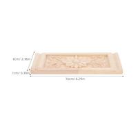 ROMISBABA Applique in Legno Intagliato Europeo 4 Pezzi 16X6X1 CM Mensole Decorative per Mobili Angolari Decorazione per Ante Armadi Stile Rustico per Soggiorno Camera e Corridoio