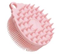 ROMISBABA Bagno in Silicone per Doppia Faccia Morbida per Massaggio Sensoriale e Lavaggio Testa Setole Delicate Portatile e Facile da Usare Rosa