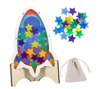 ROMISBABA Barattolo Motivazionale Stelle Barattolo Ricompense per e Studio Design per Aula e Casa Include Stelle Colorate per Insegnanti e Genitori