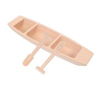 ROMISBABA Barca in Legno Rustica con Forma di Barca Beige, Decorazione Creativa per Casa e Caffetteria, e Aspetto Vivido