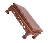 ROMISBABA Base in Rettangolare Intagliata per Statue e Piante Piedistallo Stabile in per Esposizione Decorativa di Vaso e Oggetti da Soggiorno