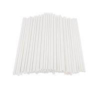 ROMISBABA Bastoncini di Carta per Lecca-lecca e Cake Pops 100 Pezzi 120x3,8mm Resistenti e Robusti per Decorazioni Festa di Compleanno e Dolci