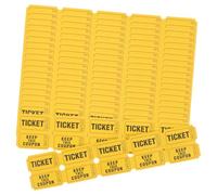 ROMISBABA Biglietti Uso Versatile e Pratico 200 Consecutivamente Numerati per Lotteria in Foglio Giallo, per Feste di Vacanze e Negozi