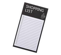 ROMISBABA Block Notes Magnetico per Frigorifero Carta Nero e Retro Magnetico per Lista della Spesa e Pianificazione su Porta Frigorifero