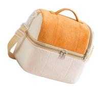 ROMISBABA Borsa Pranzo Termica Arancia, Morbida Leggera, Ufficio Esterno | Peluche e Pvc, Portatile Facile da Portare, per Lavoratori fuori Sede, Formato Compatto