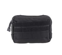 ROMISBABA Borsa Tattica Da Cintura in Nylon Resistente Custodia Per Cellulare e Cerniera Scorrevole, Borsa Mimetica Nera Multiuso Per Esterni e Attrezzatura Da Combattimento