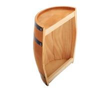 ROMISBABA Botte in Legno Vintage per Vino da Parete Mezza Botte Decorativa retrò in Quercia Ornamento per Bar e Cantina Design Classico ed Elegante Altezza