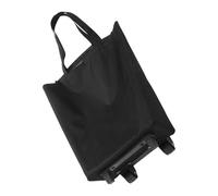 ROMISBABA Carrello Pieghevole Spesa Nero con Ruote e Manico Estraibile, Multi-funzione in Plastico e Acciaio al Carbonio per Trasporto Bagagli e Vita Quotidiana