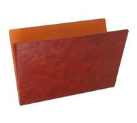 ROMISBABA Cartella Documenti A4 in Pu Marrone Magnetica Resistente e Portatile, Organizzatore Portfolio Ufficio per Studio e Lavoro, Cartella Multifunzionale per Documenti e Appunti