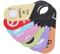 ROMISBABA Cartelli da Appendere alla Porta Ufficio 8 Pezzi in PVC Bifacciale Scritte Non Disturbare e Torno Subito per Hotel Sale Riunioni e Ambienti Professionali