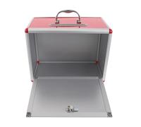 ROMISBABA Cassetta per Donazioni e Urne per Voto Portatile con Maniglia, Fessura Anti-manomissione, Cassetta Suggerimenti Rossa per Raccolta Fondi, Ufficio, Scuole e Attività Benefiche