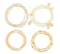 ROMISBABA Catena di Perline la Vita da Donna Perline Colorate in Vetro, Accessori Estivi per Bikini e Spiaggia, Catena Elastica da Corpo per Costumi e Abiti da Mare