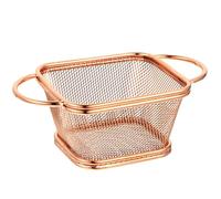 ROMISBABA Cestello per Frittura in Acciaio Inox Design a Rete, Resistente alla Lavastoviglie, per Uso Domestico e Ristoranti, per Patatine e Snack