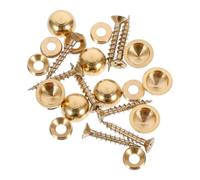ROMISBABA Chiodi per Specchio in Rame Spessi 8 Pezzi, Viti Decorativi Resistenti alla Corrosione per Pubblicità e Uffici, Facili da Smontare Cappucci Coprivite Oro da 13mm