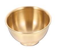 ROMISBABA Ciotola in Rame per Offerte Buddiste Boccale Sacrificale in Ottone Anticato Decorazione Casa e Tempio Resistente Base Antiscivolo Piccola