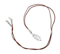 ROMISBABA Collana Porta Pietra Vuota in Pelle Gabbietta Intrecciata per Ciondolo in Cristallo Cordino Resistente e Adatto Pietre Naturali Accessorio Unisex per Gioielli Personalizzati