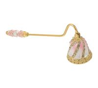 ROMISBABA con Manico Lungo in Lega di Zinco per Candele Vintage Strumento Elegante con Strass per Spegnere Lumini Candele a Colonna e in Barattolo in Sicurezza