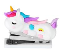 ROMISBABA Cucitrice Portatile Manuale Piccola a Forma di Unicorno, Spillatrice per Studenti Leggera e Compatta per Ufficio, Scuola e Uso Domestico