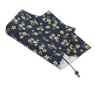 ROMISBABA Custodia Libro in Stoffa Fatta a Mano A5 Colore Blu Navy Resistente All'usura Motivo Decorativo, Protezione per Uso Personale e Scolastico