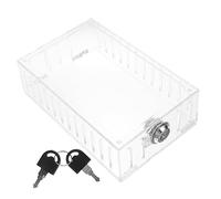 ROMISBABA Custodia per Termostato con Serratura Protezione Trasparente da Parete per Regolatore Temperatura Antifrode Facile Installazione Compatibile con La Maggior Parte Dei Modelli