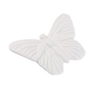 ROMISBABA Farfalla in Ceramica Bianca da Appendere alla Parete Decorazione Murale 3D per Soggiorno e Camera Artigianato Nordico per Casa e Hotel