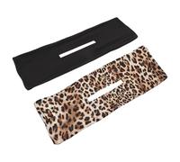 ROMISBABA Fasce per Chioma Donna 2 Pezzi in Fibra di Poliestere Nero Nodo, Accessori per Chioma per Decorazione e Creazione di Acconciature Istantanee, Uso Quotidiano e Concorsi