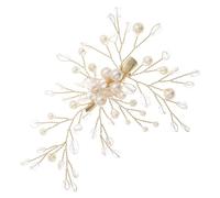 ROMISBABA forcina da sposa Fermaglio per acconciature futura sposa Bride Headband accessori per ospite di nozze tiara veste delicati copricapi molletta di perle filo di rame Golden