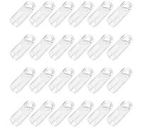 ROMISBABA Ganci Ricambio per Bacchette Tende Verticali in PVC Trasparente 24 Pezzi Set Accessori per Tende Casa e Ufficio