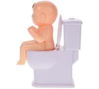 ROMISBABA Giocattolo da Toilette Bianco in Plastica per Scherzi Spruzzo d'Acqua, Giocattolo Creativo e Divertente per Decorazione Bagno e Migliorare Coordinazione Mano-Occhio