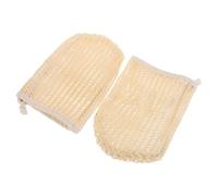 ROMISBABA Guanti Esfolianti Design in Sisal 2 per Corpo Doccia per Esfoliazione e Aspetto Semplice ed