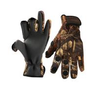 ROMISBABA Guanti Neoprene Termici Invernali Antiscivolo con Dita Esposte Windproof per e Xl Camouflage
