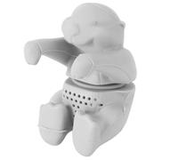 ROMISBABA Infusore per Tè Accessorio Cucina in Silicone a Forma di Lontra Fessure Fini e Facile da Pulire per Amanti del Tè in Ambiente Cucina
