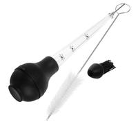 ROMISBABA Iniettore Di Carne in Acciaio Resistente Ago Aroma Per Tacchino e Barbecue, Siringa Pompa Per Condimenti Pennello Per Uso Domestico e Attività Outdoor Come Campeggio e Picnic