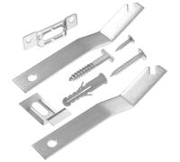 ROMISBABA Kit Antifurto per Appendere Cornici Foto in Ferro Argento, Facile da Installare, 2 Set per Pareti in Cartongesso per Scuole e Musei