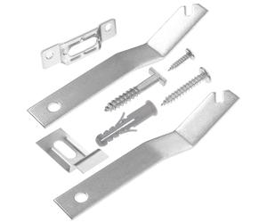 ROMISBABA Kit Antifurto per Appendere Cornici Foto in Ferro Argento, Facile da Installare, 2 Set per Pareti in Cartongesso per Scuole e Musei