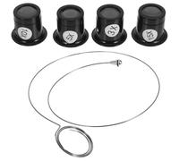 ROMISBABA Lenti d Ingrandimento con Clip per Testa Occhialini Professionali in Vetro per Gioielli e Riparazione Orologi Leggeri e Compatti per Lavori di Precisione Colore Colore Casuale