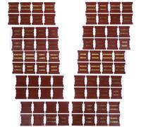 ROMISBABA Linguette Indice per Bibbia in Pelle Decorativa e Robusta, Adesivi per Studio Biblico Chiari e Visibili, 10 Fogli 80 Pezzi per Libri della Bibbia