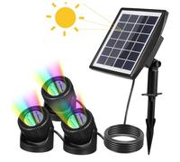 ROMISBABA Luce Solare da Giardino per Piscina e Specchio d'Acqua Lampada Subacquea LED Resistente all'Acqua e Ricarica Veloce e Installazione Semplice per Esterni