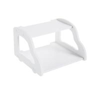 ROMISBABA Mensola Porta Router da Parete senza Supporto Modem e Set-top Box Resistentl Acqua Fuoco Salvaspazio Verticale per Casa e Ufficio Colore Bianco