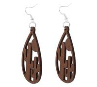 ROMISBABA Orecchini Eleganti Pendenti in Legno, Accessori le Orecchie da Donna, Design Geometrico Minimalista, Leggeri e Facili da Indossare per Uso Quotidiano e Regali