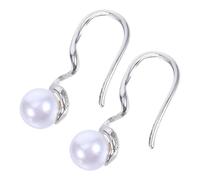 ROMISBABA Orecchini Pendenti per Donna con Perla Elegante Design Geometrico Minimalista Leggeri in Rame e Perla di Plastica Gioielli Moda Versatili per Uso Quotidiano e Occasioni Speciali