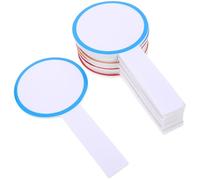 ROMISBABA Palette Mini Portatili 20 Pezzi Lavagne Cancellabili Bianche per Votazioni e Giochi Scolastici in Cartone Pressato Colore Casuale