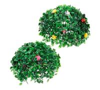 ROMISBABA Palla Foglie Naturali Realistiche di Topiaria Artificiale Verde in Plastica da Appendere Decorazione a Sfera per Giardino, Terrazza e Soffitto