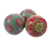 ROMISBABA Palline Galleggianti in Porcellana 3 Pezzi per Vasche di Fiori e Centrotavola, Sfere Robuste e Facili da Pulire Colori Vivaci per Interni ed Esterni