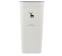 ROMISBABA Pattumiera 10l in PP con Coperchio a Pressione per Bagno | Design Moderno e Semplice, Bianco Raffinato, Anti Odore, per Bagno e Altri Ambienti, Riutilizzabile
