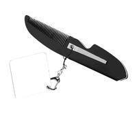 ROMISBABA Pettine Pieghevole Tascabile in Plastico Ps Acrilico Specchio Leggero e Portatile per Viaggio e della Barba