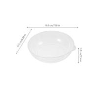 ROMISBABA Piatto per Bilancia Plastica Trasparente 3 Pezzi Leggero e Robusto per Pesatura e Stoccaggio in Cucina Adatto a Uso Domestico e Pasticceria